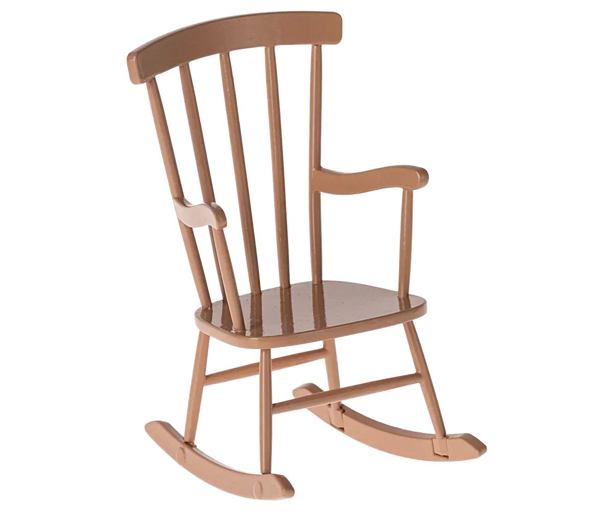 Maileg Rocking chair, Mouse - Dark Powder
