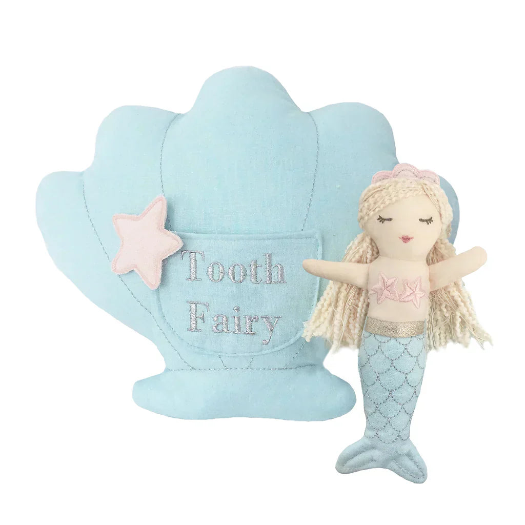 Mon Ami Mimi Mermaid Tooth Fairy Pillow and Doll Set