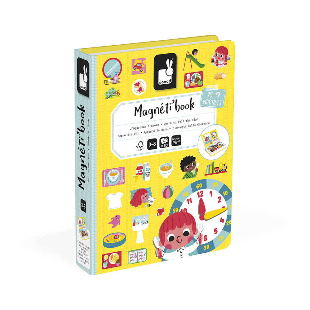 Janod Learn To Tell the Time Magneti'Book